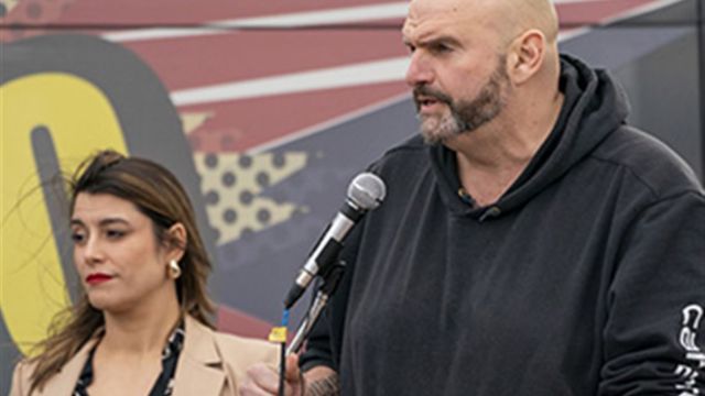 Fetterman Doesn't Care That the Gop Backs Him Up as He Attacks Anti-Israel Students and Their Pup Tent for Hamas Protests