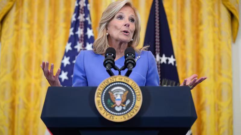 Monday, First Lady Jill Biden Will Go to North Carolina. Set to Travel to Greenville and Greensboro