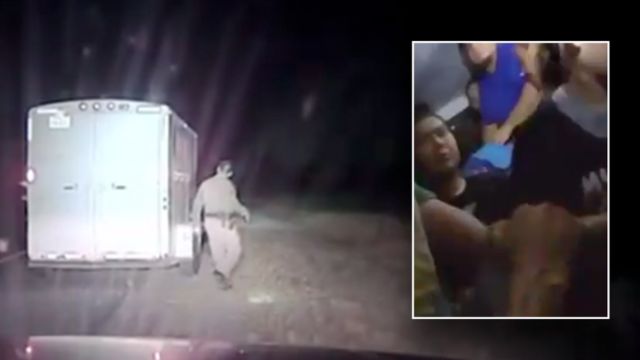 During a Traffic Stop in Texas, Police Find 27 Illegal Aliens in a Horse Trailer