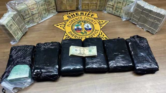 Deputies Say a Woman From Florida Was Caught Bringing Several Kilograms of Cocaine Into South Carolina Illegally