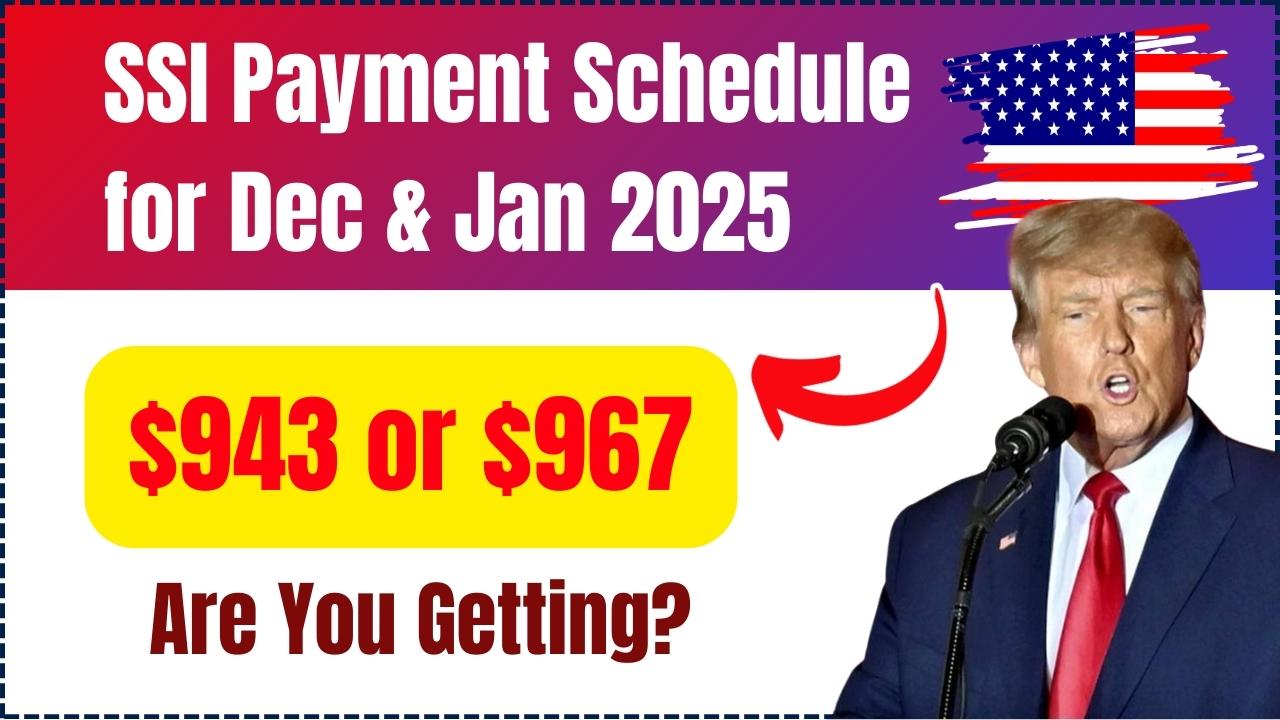 Winter 2025 SSI Payment Schedule: Your Federal Check Worth $967 Is Arriving Soon