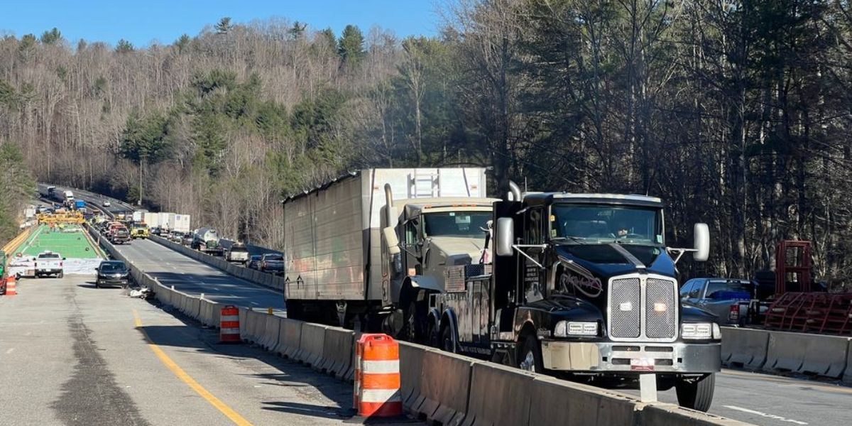 Truck Hits Bump, Spills Cones, Causes 16-car Chain-reaction Crash on I-26