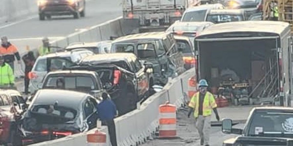 Truck Hits Bump, Spills Cones, Causes 16-car Chain-reaction Crash on I-26