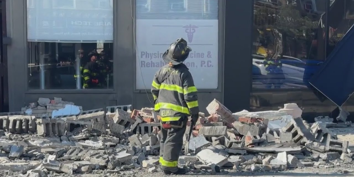 Building Facade Collapses in Queens, Leaving Two Children and One Adult Injured