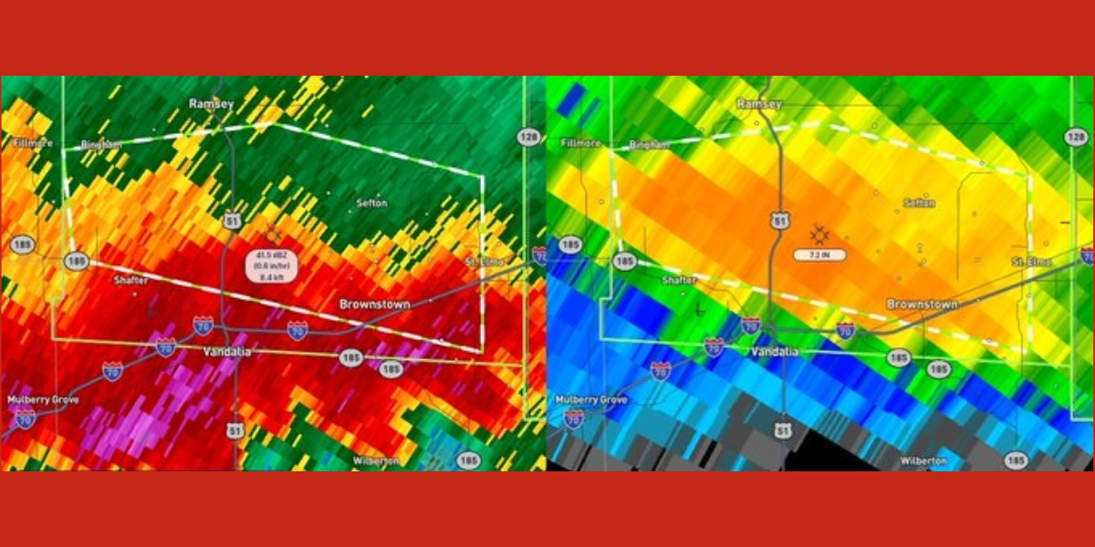 Flash Flood Emergency in Brownstown & Vera: Up to 6 Inches of Rainfall So Far