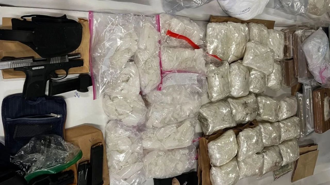 Orange Police Seize Over 50 Pounds of Drugs and Four Firearms in Major Drug Bust