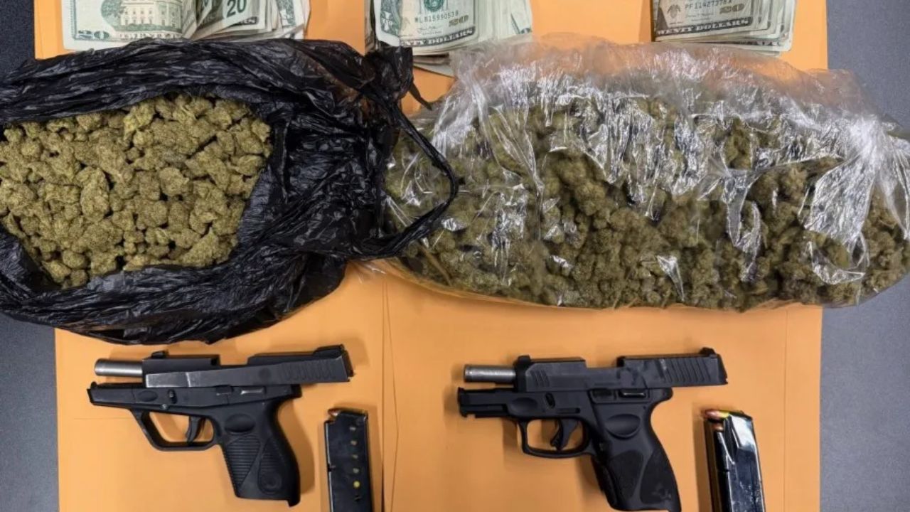 Charlotte Traffic Stop Leads to Discovery of Hundreds of Grams of Marijuana, Cash, and Weapons