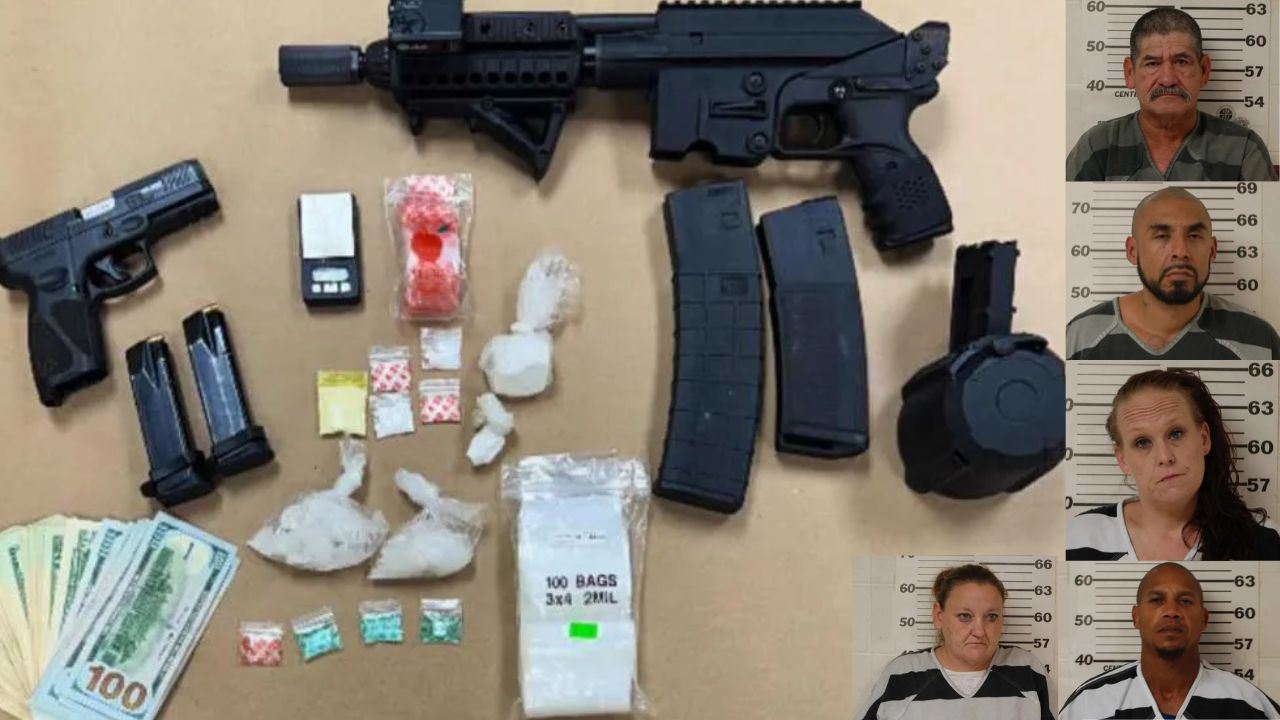 Five Arrested in Henderson County Drug Raids; Deputies Seize Meth, Cocaine, Firearms, and Cash