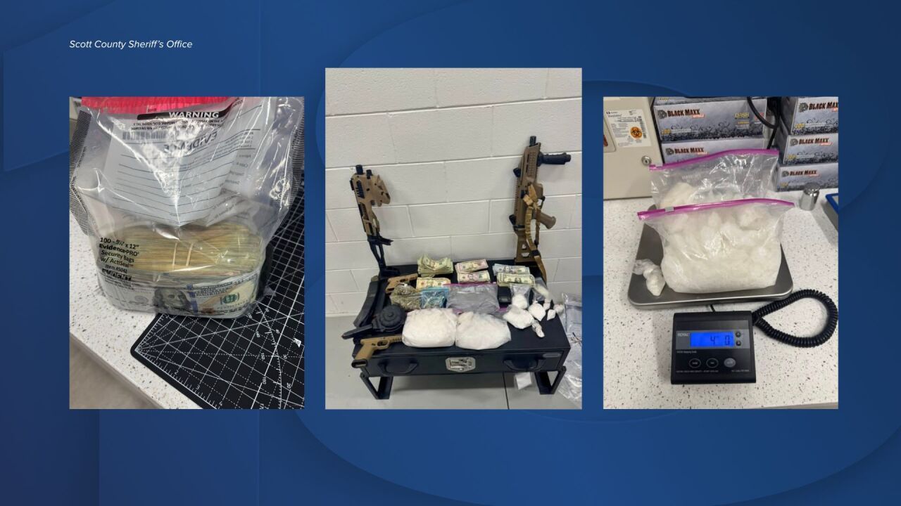 Scott County Deputies Seize Meth, Fentanyl, Cocaine, and Cash During Traffic Stop
