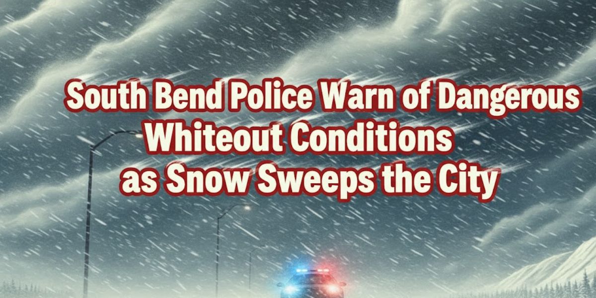 South Bend Police Warn of Dangerous Whiteout Conditions as Snow Sweeps the City