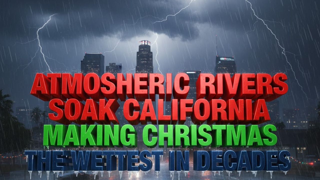 Atmospheric Rivers Soak California, Making Christmas the Wettest in Decades