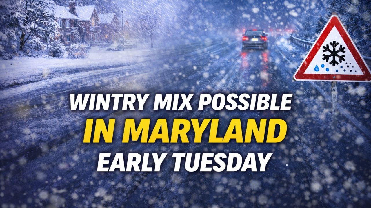 Maryland Weather Alert: Wintry Mix Could Sneak In Early Tuesday