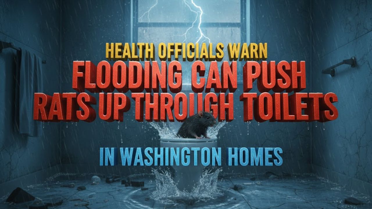 Health Officials Warn Flooding Can Push Rats Up Through Toilets in Washington Homes