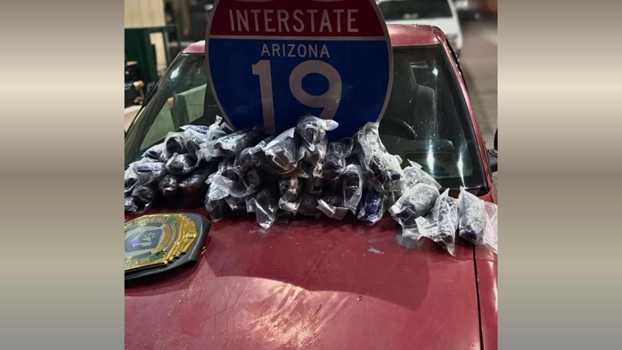 Hidden Meth Bundles Found Under Truck Bed at Amado Border Checkpoint, Driver Arrested