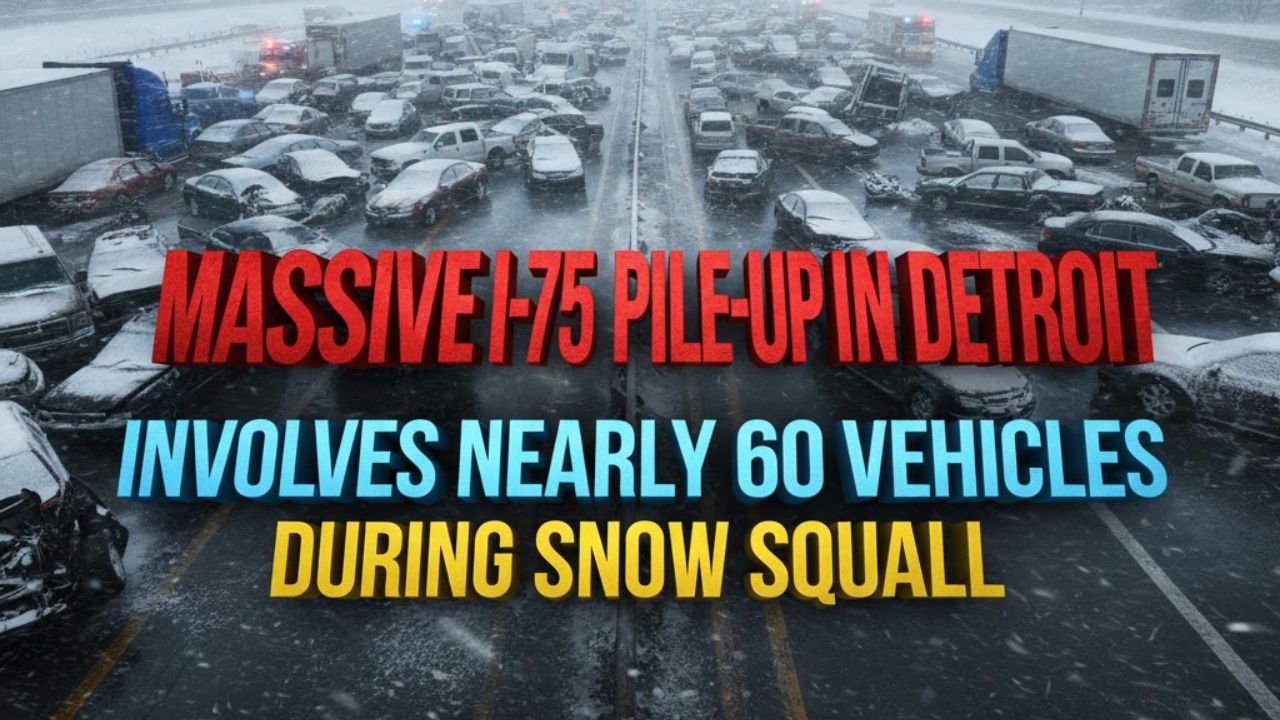 Massive I-75 Pile-Up in Detroit Involves Nearly 60 Vehicles During Snow Squall