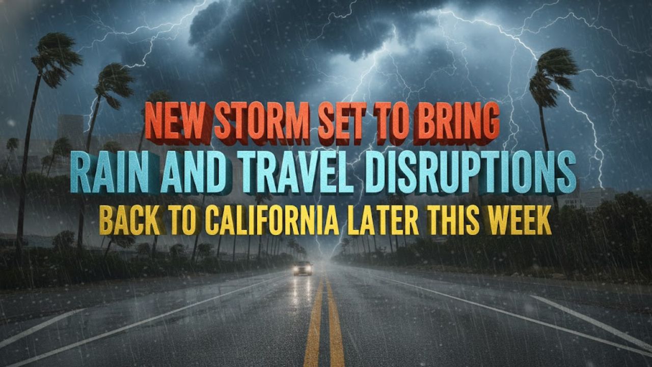 New Storm Set to Bring Rain and Travel Disruptions Back to California Later This Week