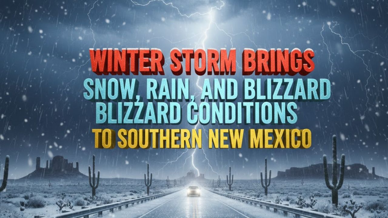 Winter Storm Brings Snow, Rain, and Blizzard Conditions to Southern New Mexico